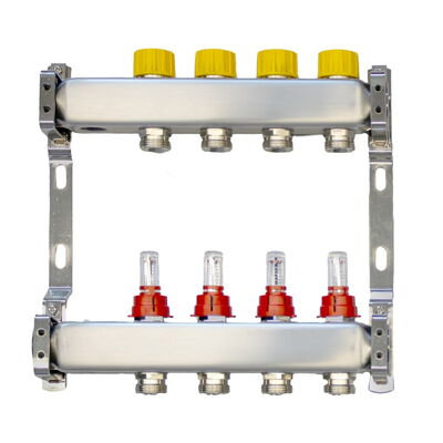 Floor heating manifold DYNA-if with automatic flow control