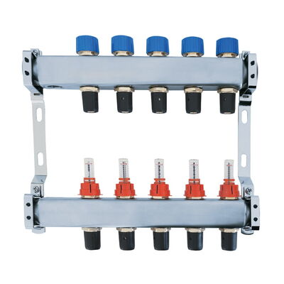 Floor heating manifold VA-Fix 16 with plug-in technology for multilayer pipes/plastic pipes