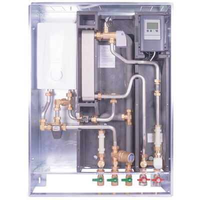 Flat HIU station with reheating BE-TNE