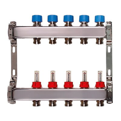 Floor heating manifold VA-FBif with flow meters
