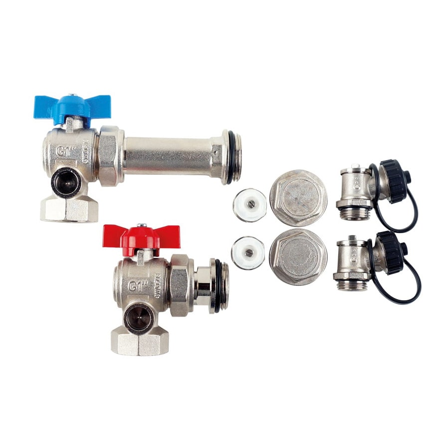 Anschlussgarnitur für Edelstahlverteiler Primärabsperrung TT-AGEs 1"