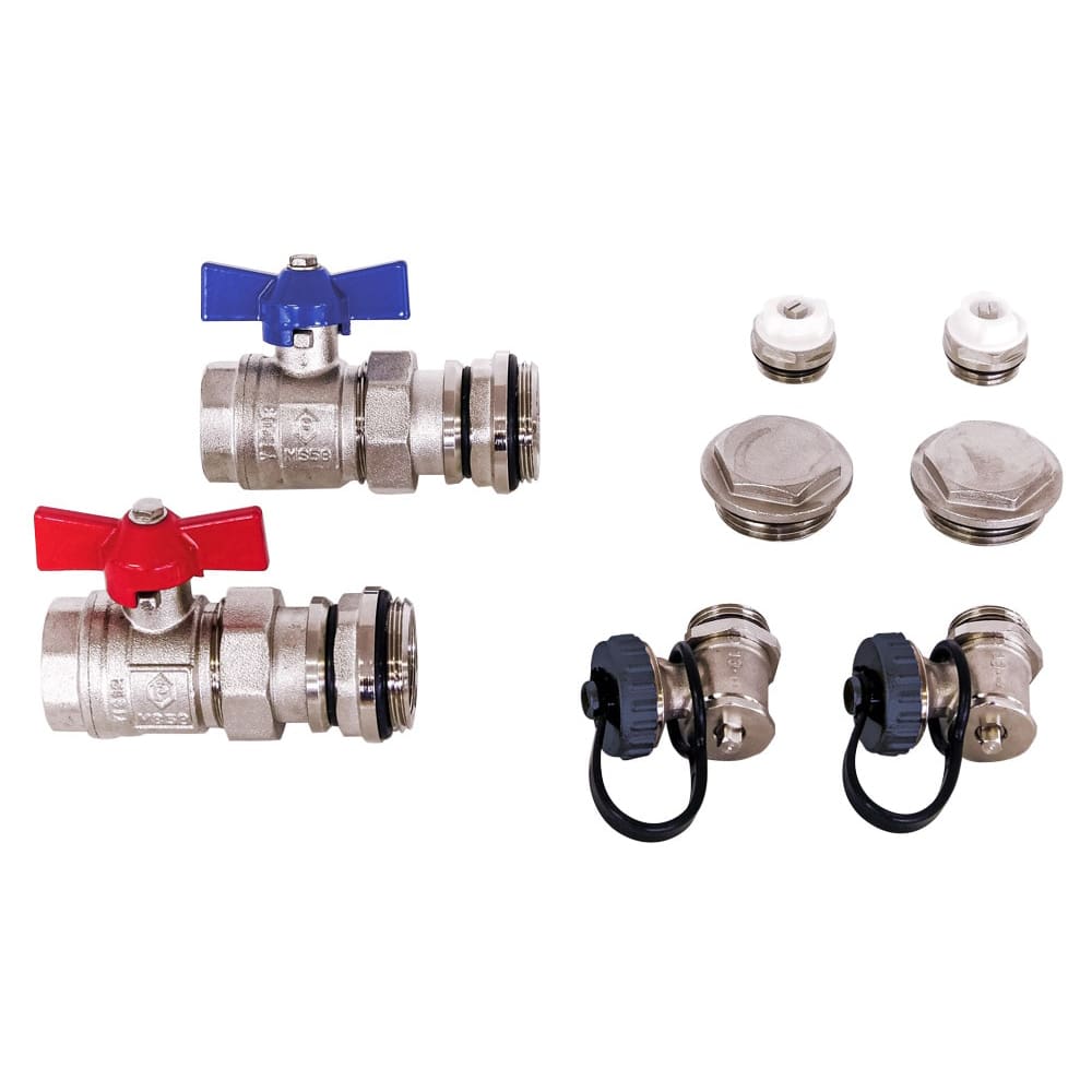 Anschlussgarnitur für Edelstahlverteiler Primärabsperrung TT-AGEw ¾"