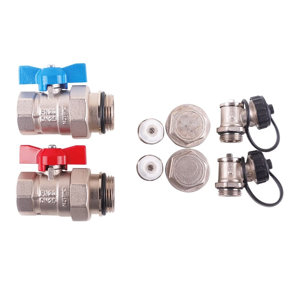 Connection kit for stainless steel manifolds with primary shut-off assembly TT-AGEw 1"