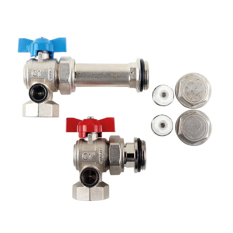 Anschlussgarnitur für Edelstahlverteiler Primärabsperrung TT-AGs 1"