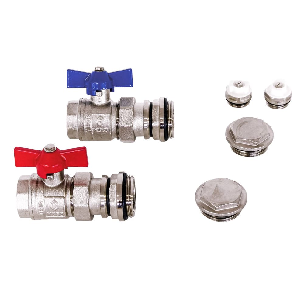 Anschlussgarnitur für Edelstahlverteiler Primärabsperrung TT-AGw ¾"