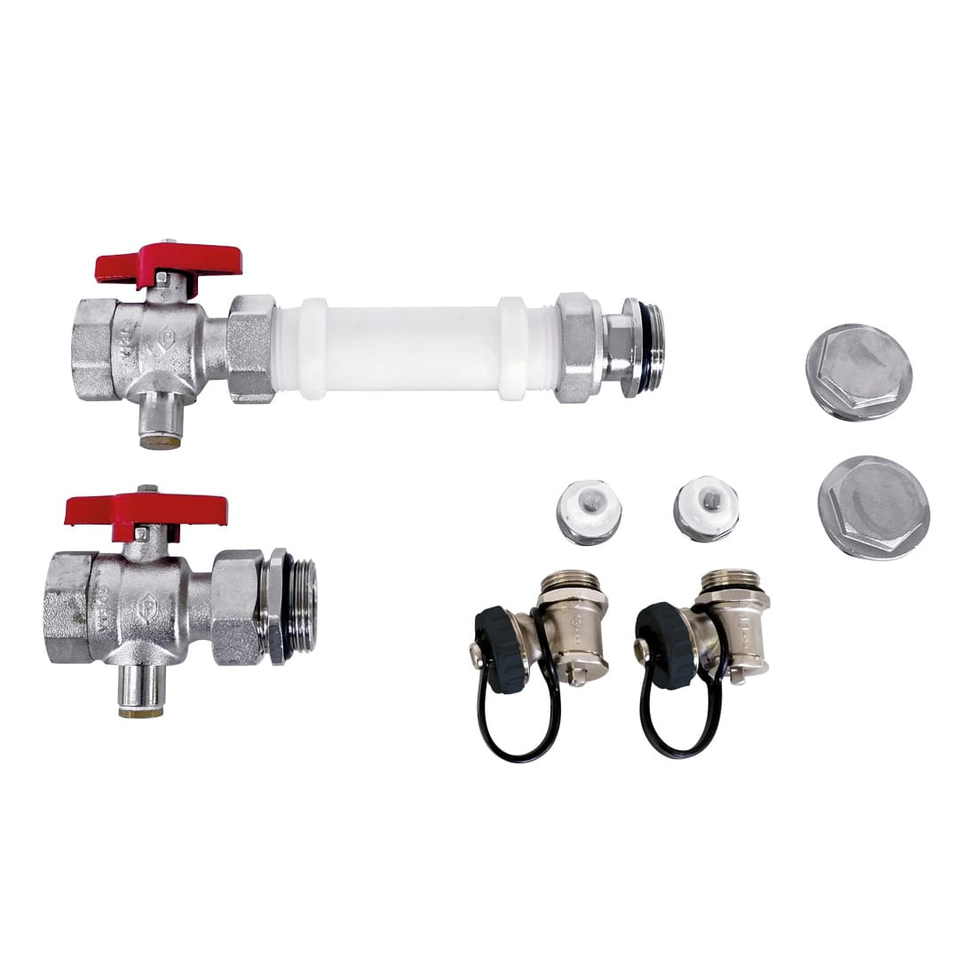 Connection kit for stainless steel manifolds with heat meter TT-WMZw 1"-130