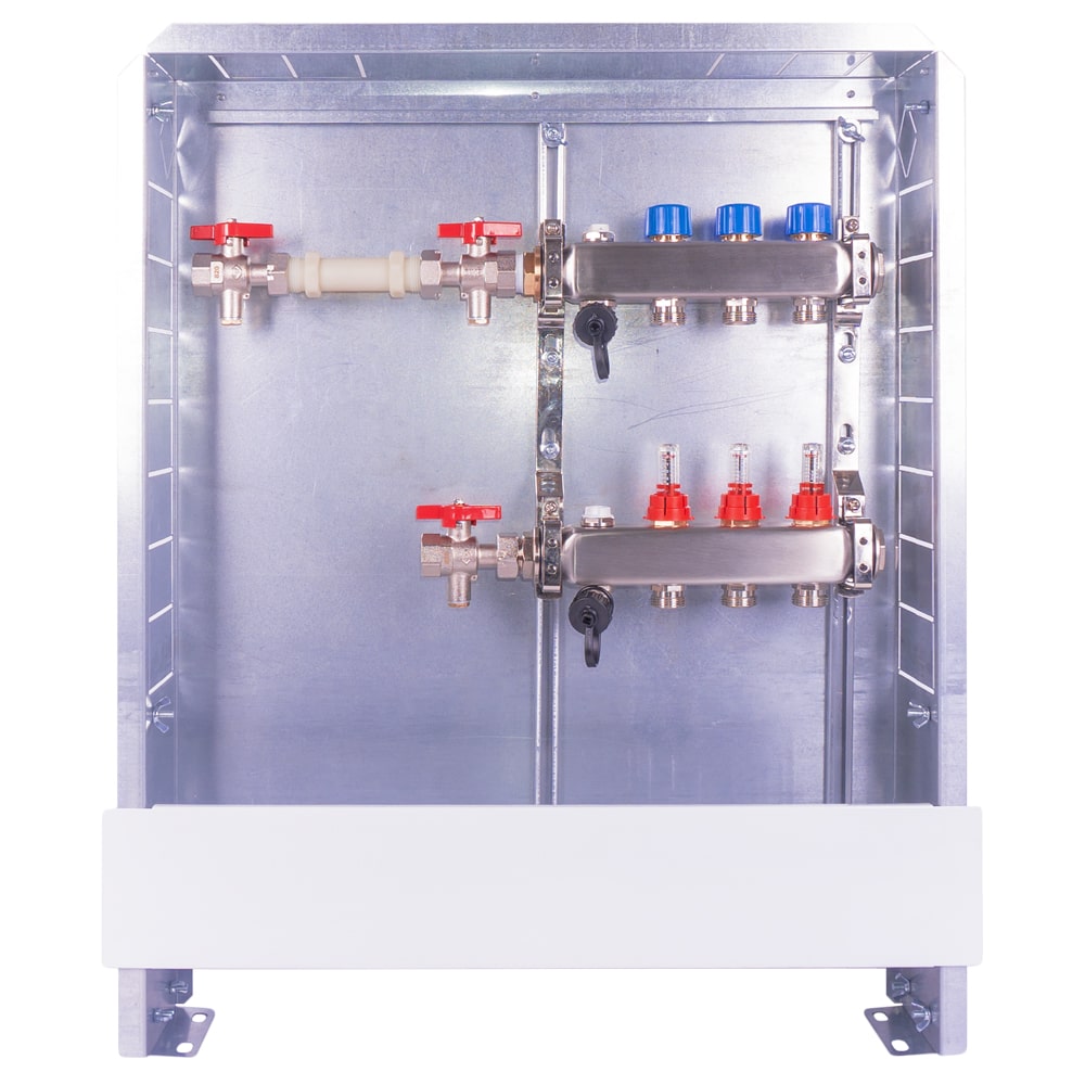 Vormontierte Verteilerstationen TT-WMZc ¾" Unterputz