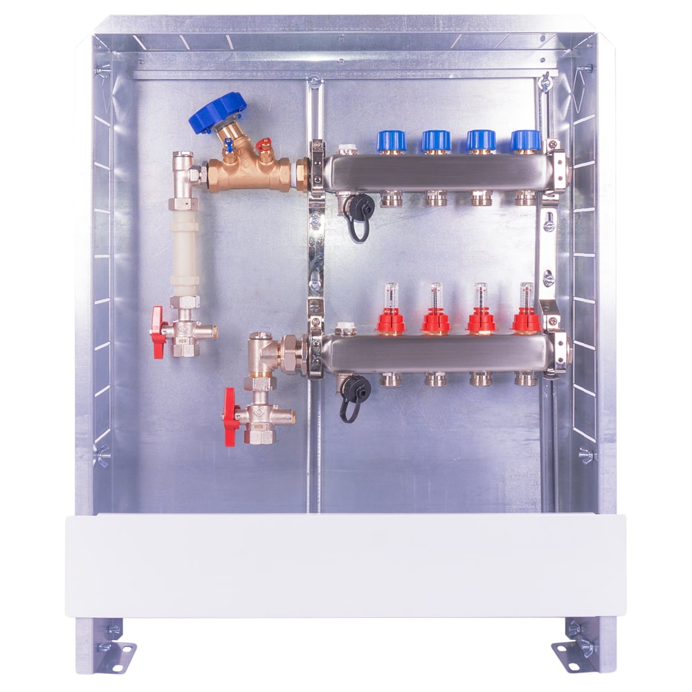 Vormontierte Verteilerstationen TT-WMZs ¾" STV Unterputz