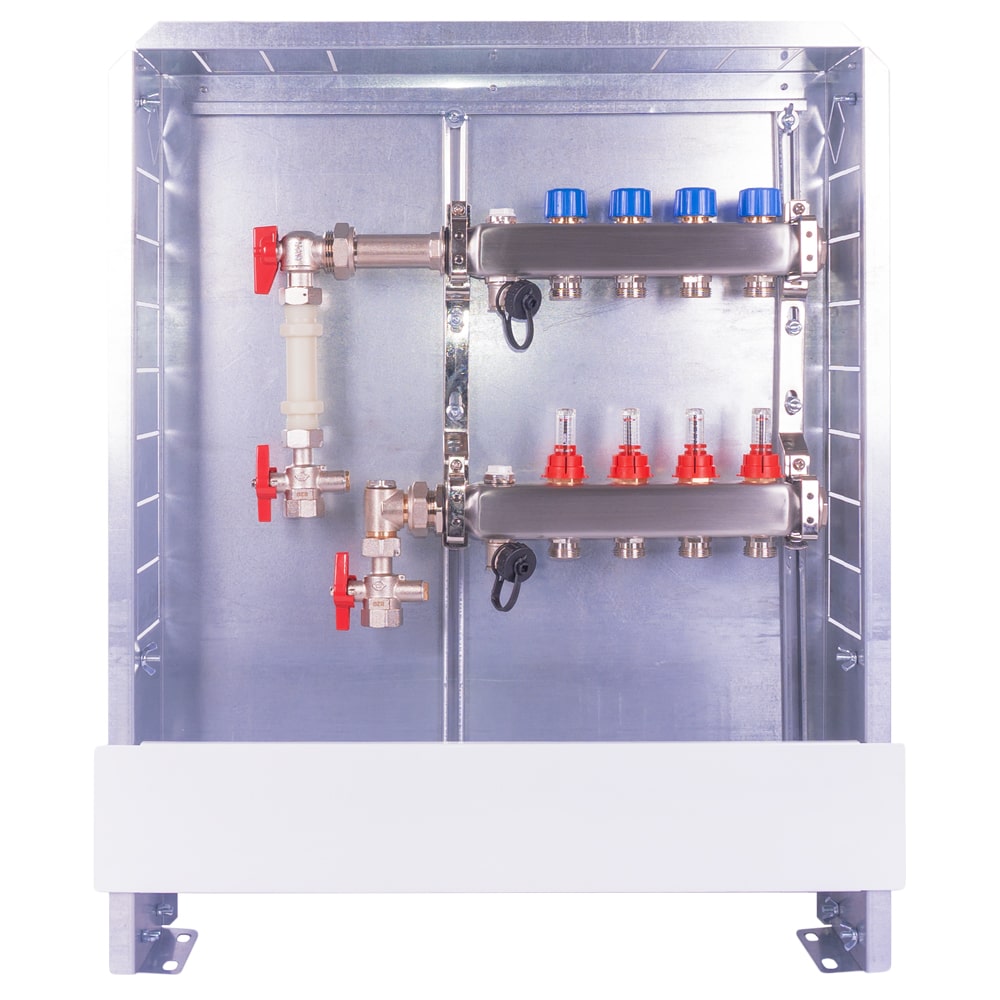 Pre-assembled manifold station TT-WMZs ¾" flush-mounted
