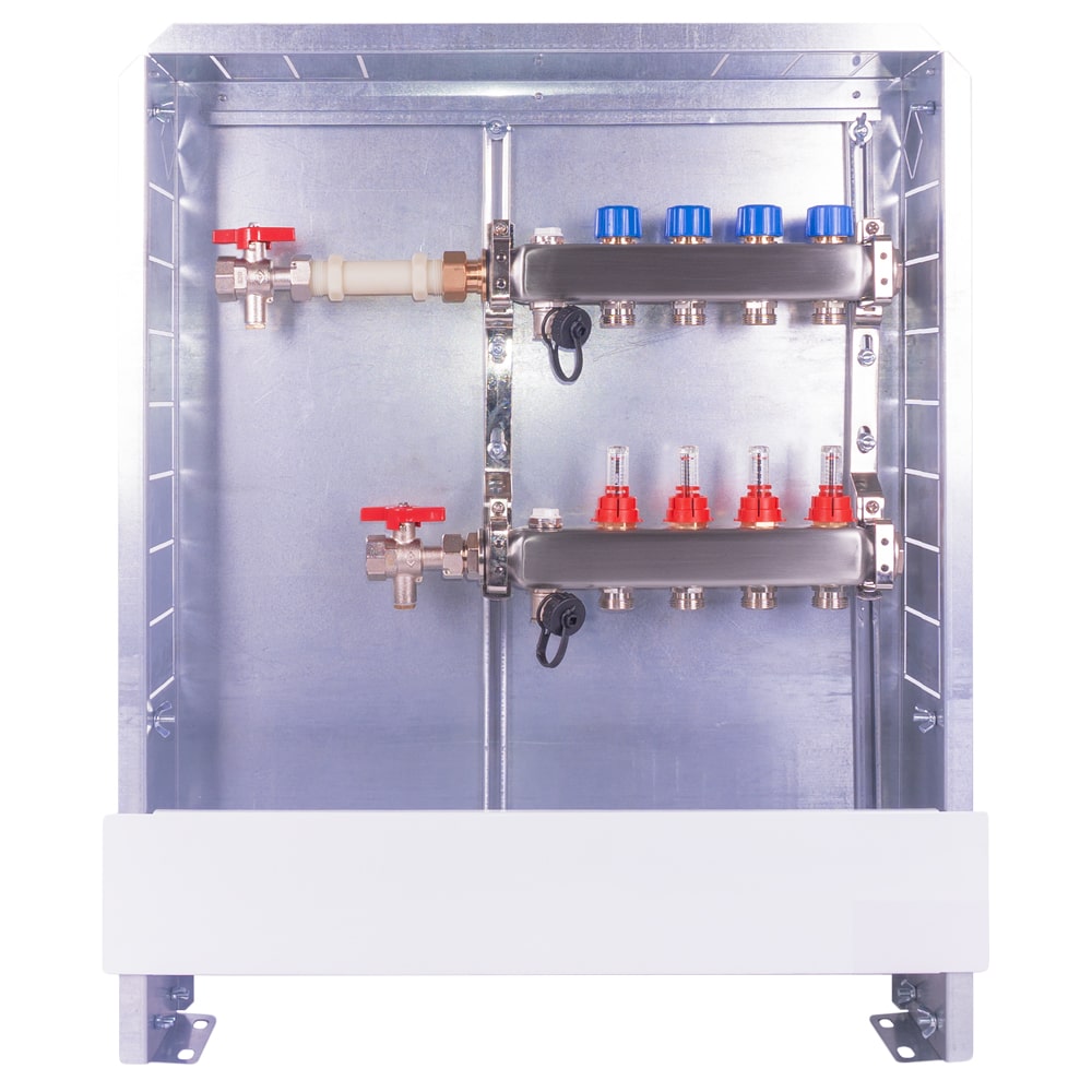 Vormontierte Verteilerstationen TT-WMZw ¾" Unterputz