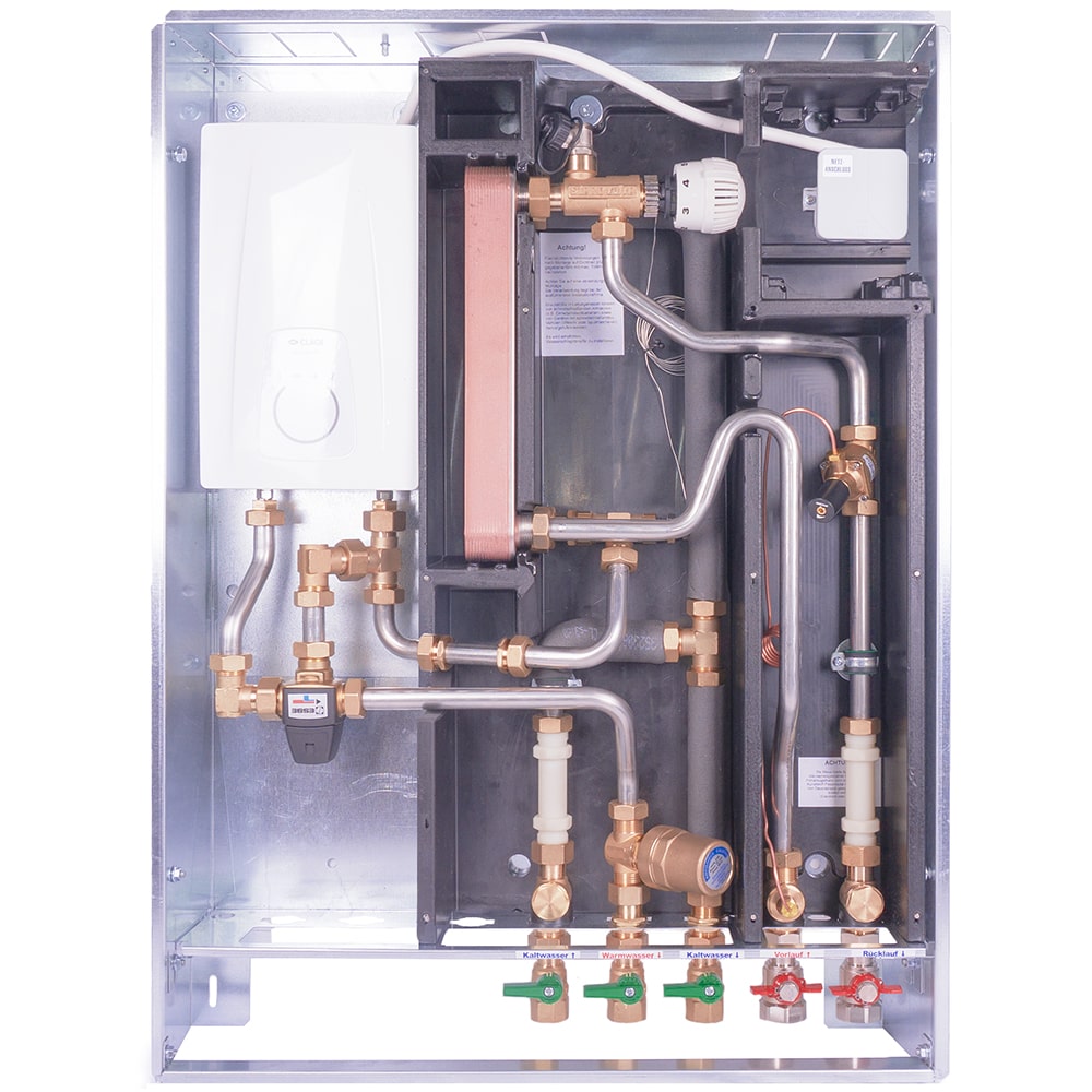 Flat HIU station with reheating BA-TNE