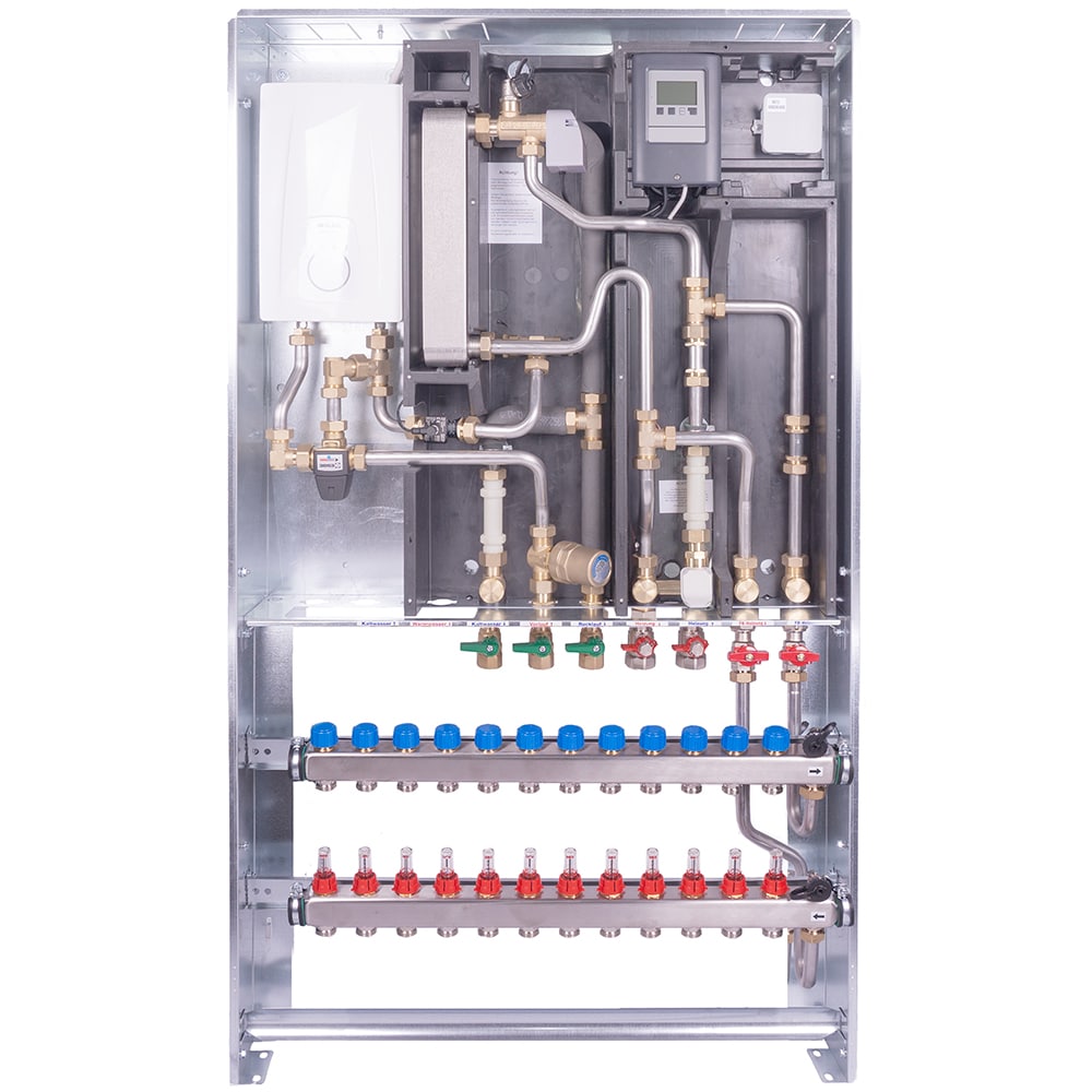 Flat HIU station with reheating BE-FNE