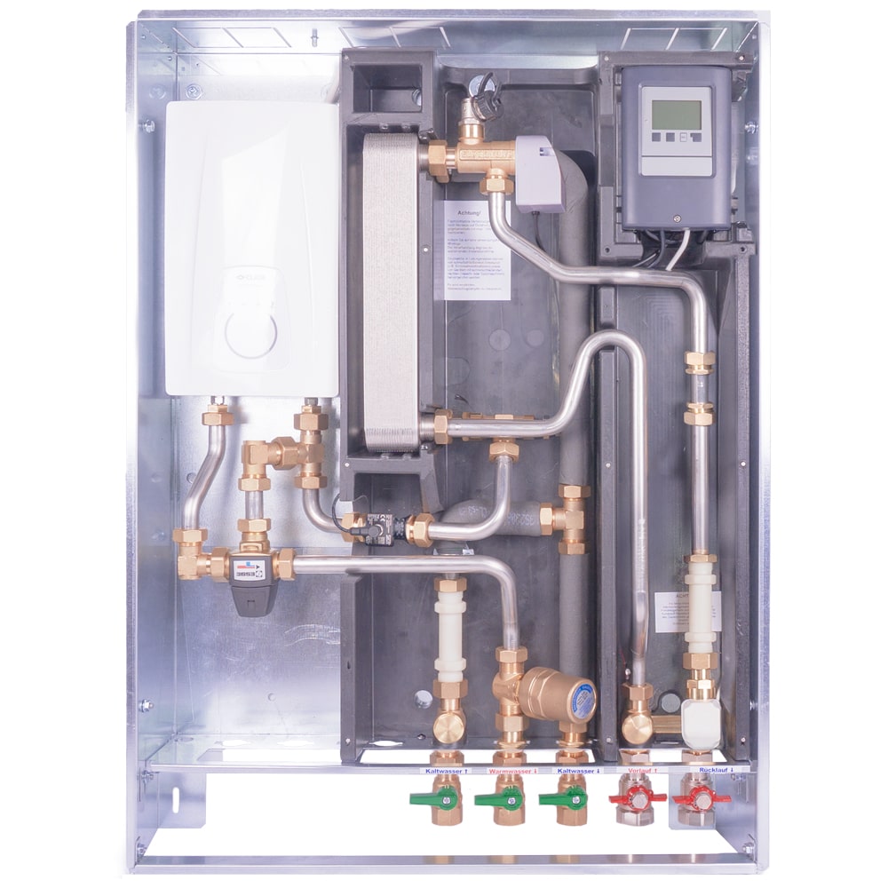 Flat HIU station with reheating BE-TNE