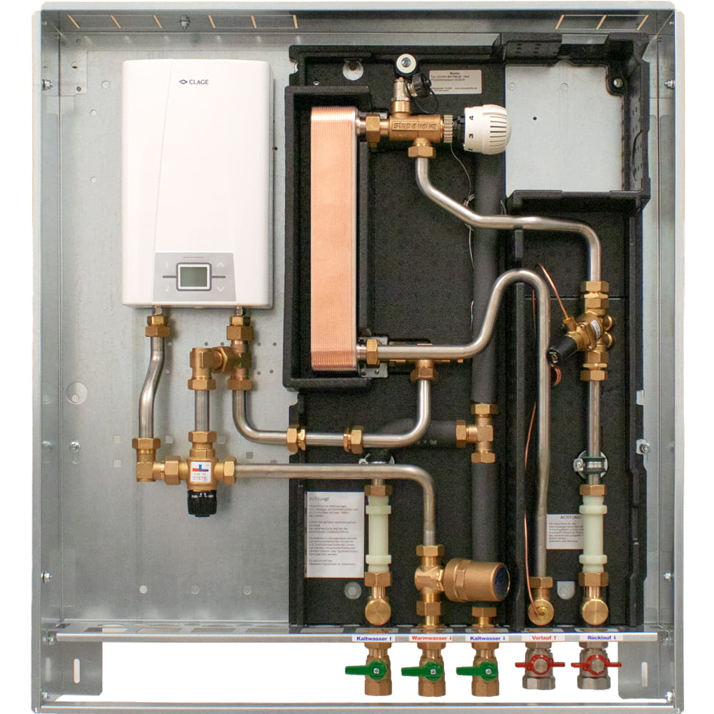 Flat HIU station with reheating BA-TNE