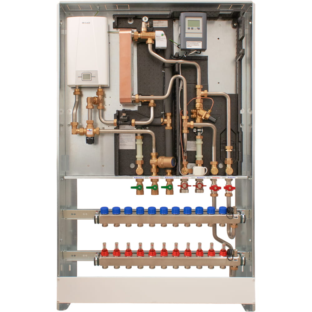 Flat HIU station with reheating BE-FNE